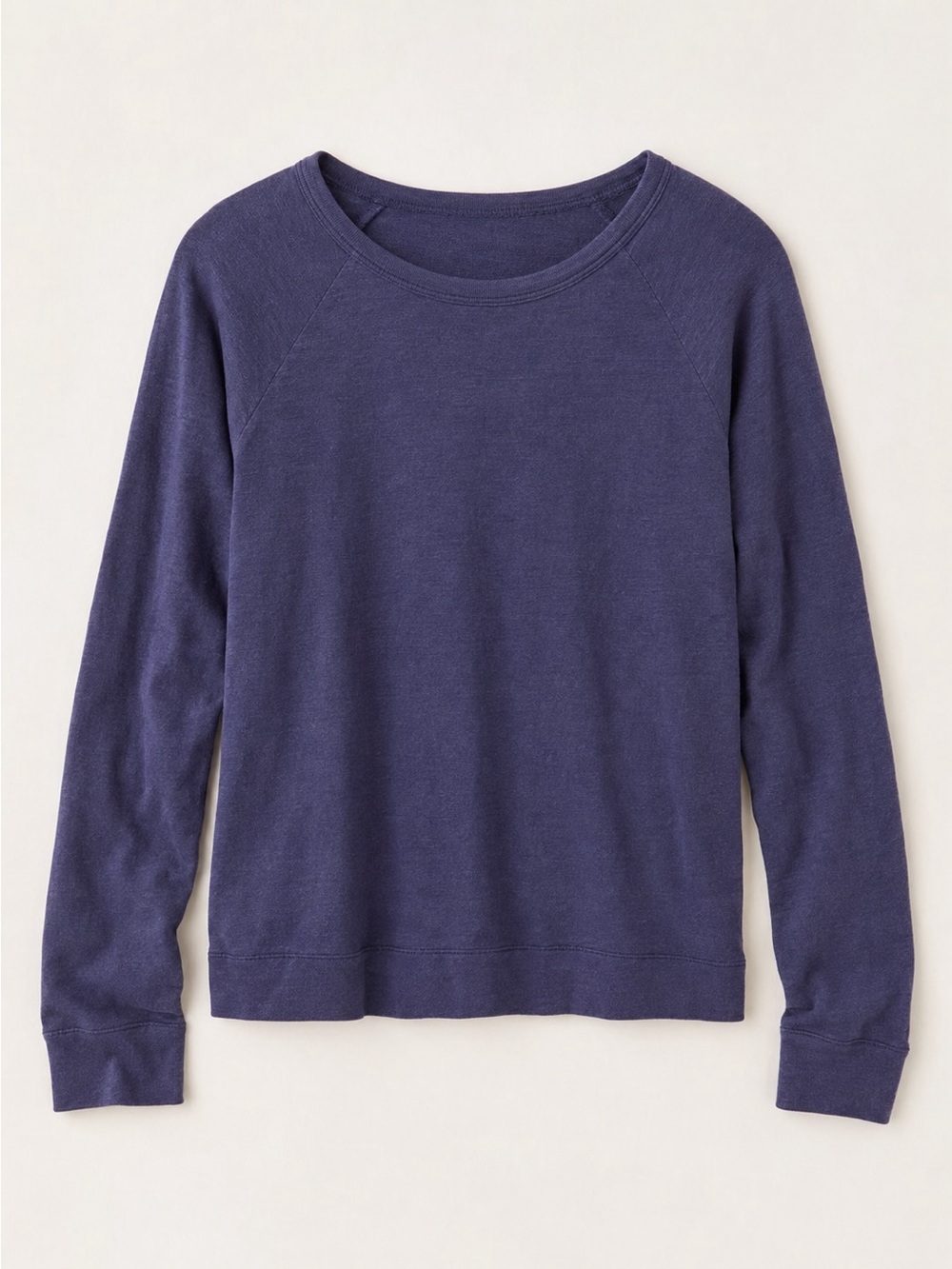 J.Crew Vintage Fleece Navy Long Sleeve Sweatshirt Top Size S
